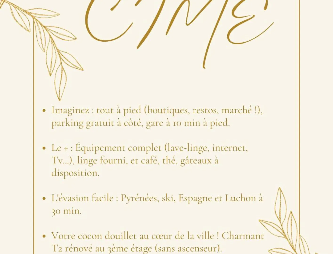 Appartement Cime - Confort & Charme Saint-Gaudens  Saint-Gaudens (Haute-Garonne)